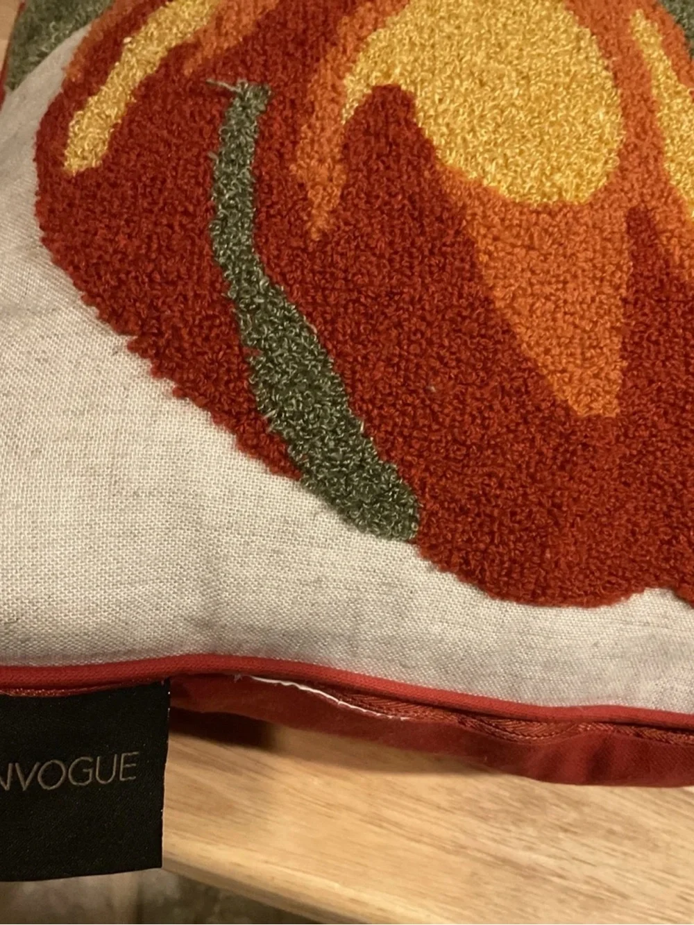 Envogue 17x17” Decorative Pillow “Pumpking Patch” Design EUC